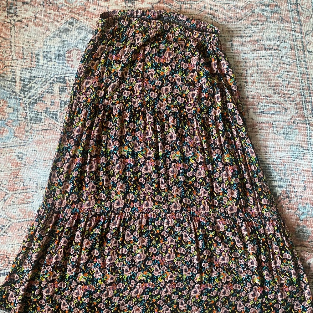 Wild fable floral maxi skirt